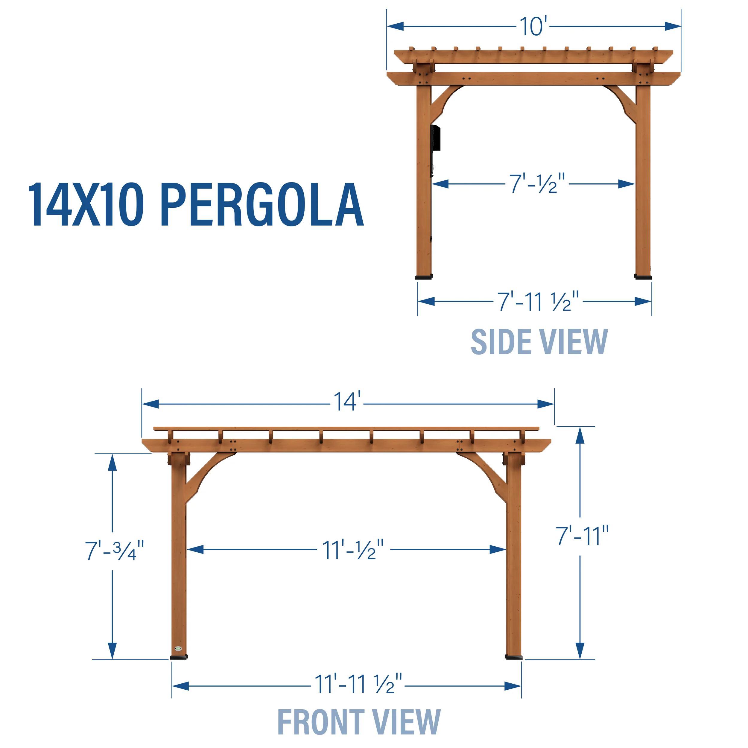 Beaumont 14ft x 10ft Pergola - Image 11