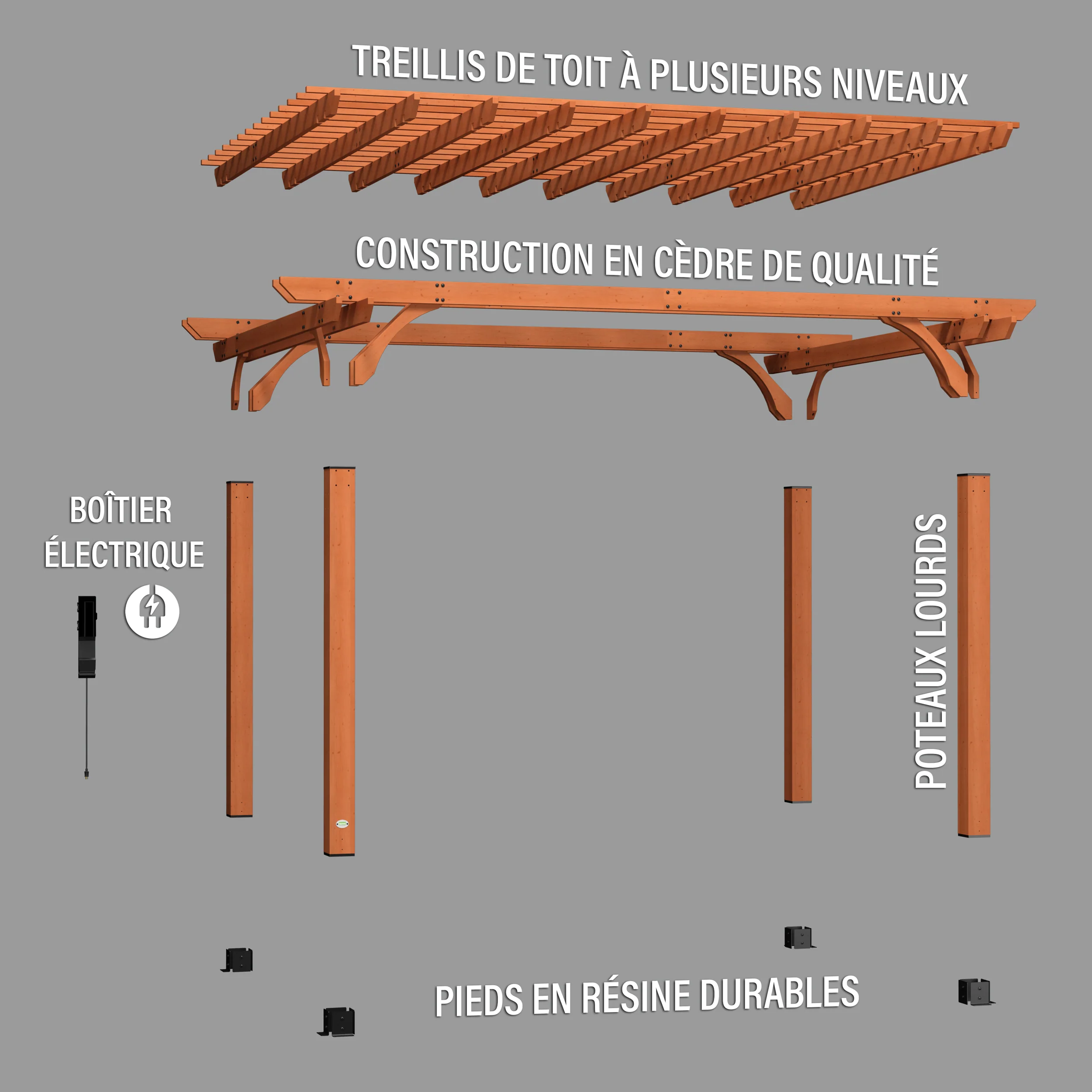 Beaumont 16ft x 12ft Pergola - Image 11