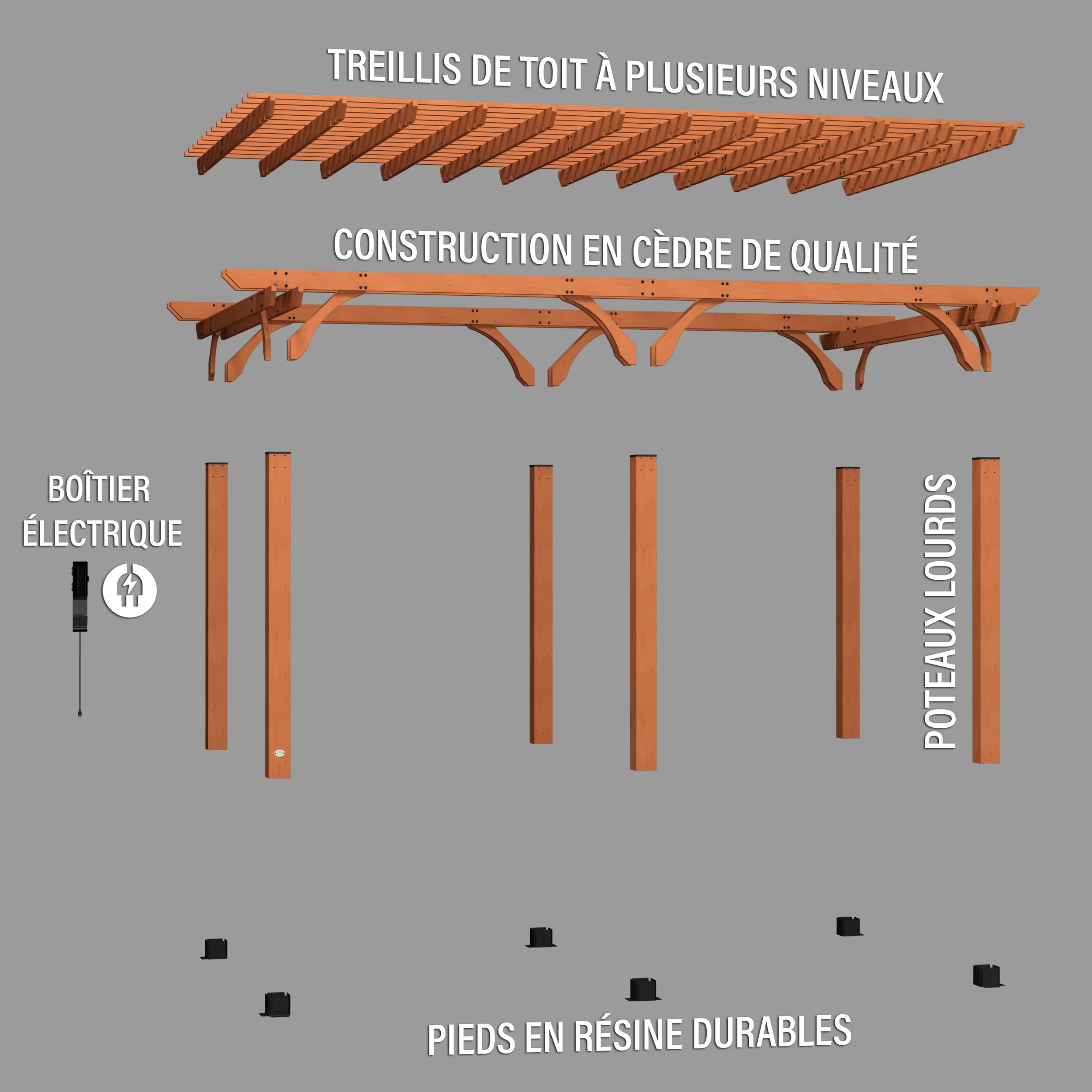 Beaumont 20ft x 12ft Pergola - Image 12