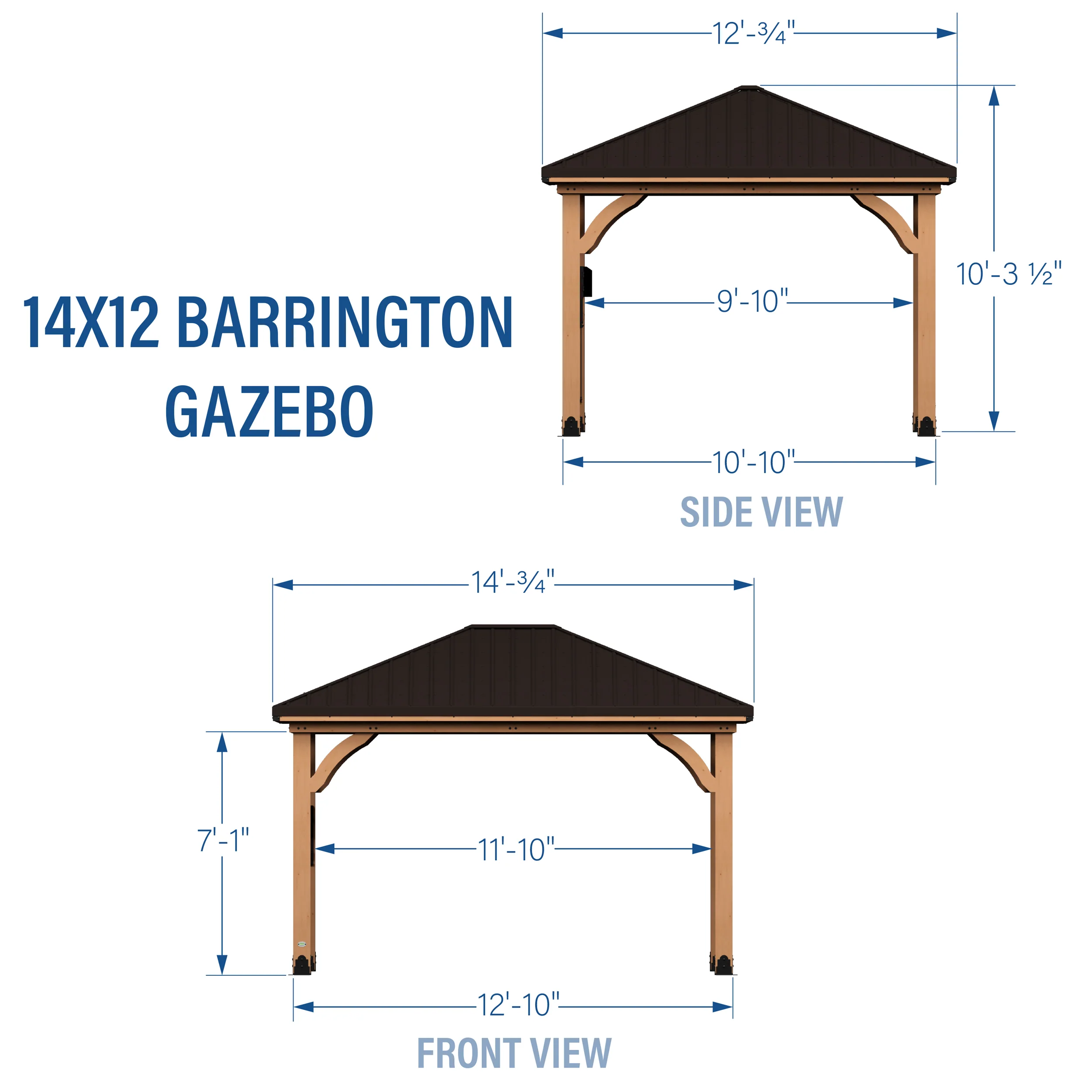 Barrington 14ft x 12ft Gazebo - Image 12