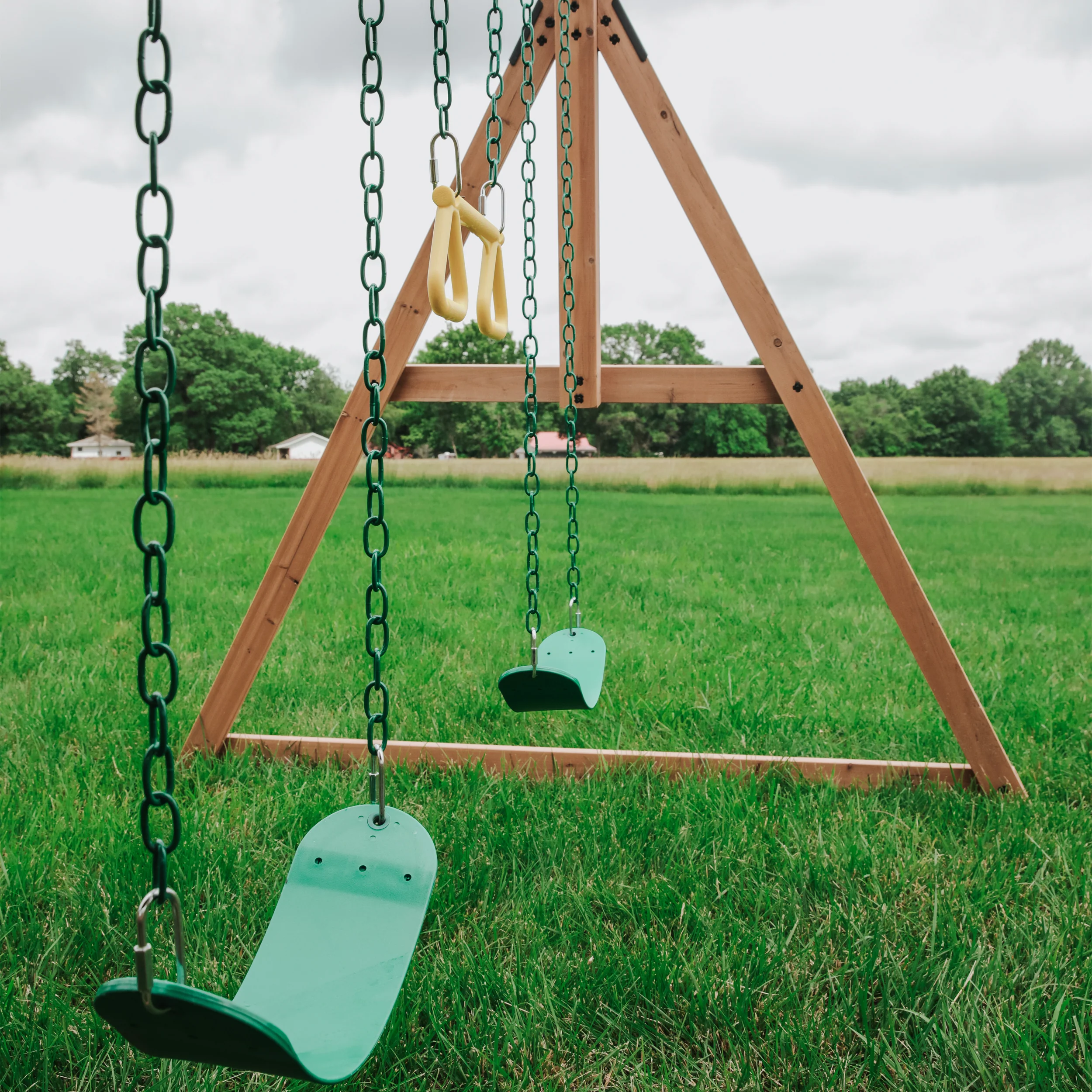 Sterling Point Swing Set with Green Wave Slide - Image 8