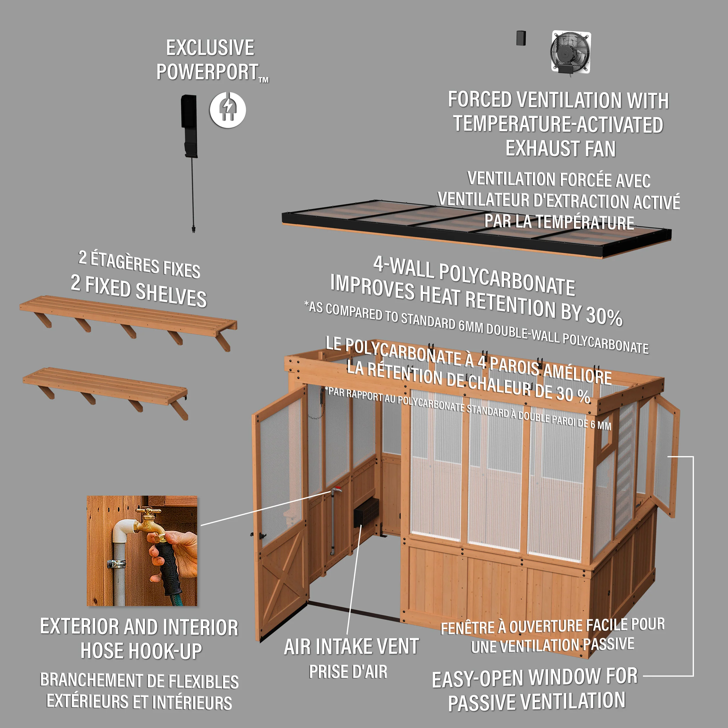 Willow Greenhouse (9ft x 6ft) - Image 15